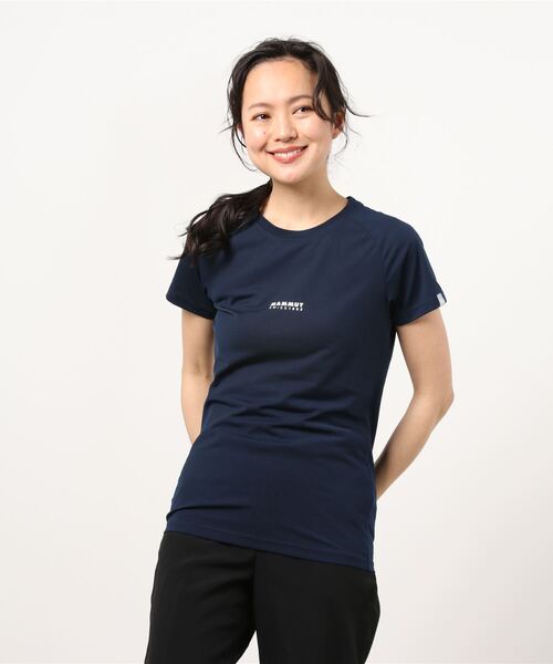 tシャツ QD ロゴ プリント Tシャツ AF ウィメン / QD Logo Print T-Shirt AF Women / 速乾 / スモールロゴ QD ロゴ プリント Tシャツ AF ウィメン / QD Logo Print T-Shirt