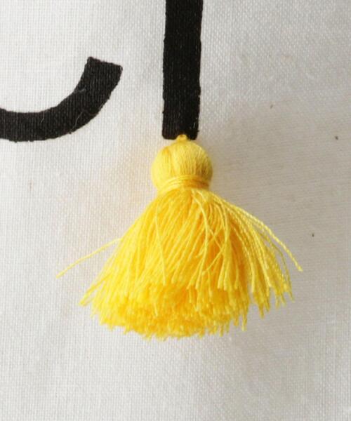 Fatima morocco（ファティマモロッコ）の「＜Fatima Morocco＞ ロゴプリント MINIタッセル エコバッグ（エコバッグ/サブバッグ・レディース・ブラック/イエロー/ピンク・FREE）」の9枚目の写真