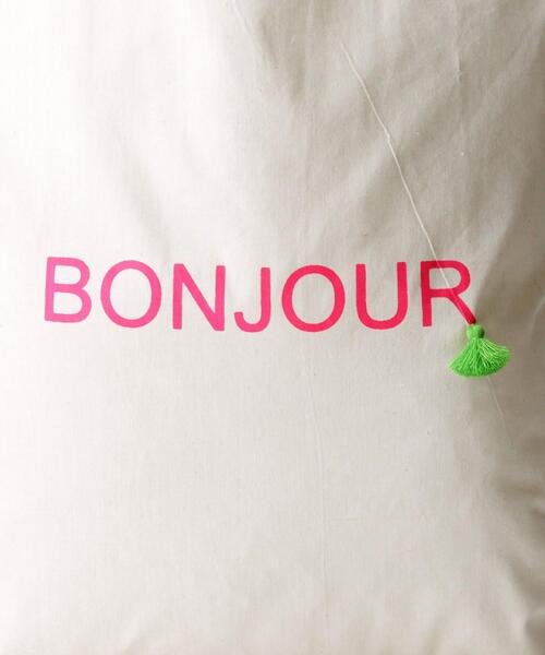 Fatima morocco（ファティマモロッコ）の「＜Fatima Morocco＞ ロゴプリント MINIタッセル エコバッグ（エコバッグ/サブバッグ・レディース・ブラック/イエロー/ピンク・FREE）」の13枚目の写真