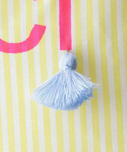 Fatima morocco（ファティマモロッコ）の「＜Fatima Morocco＞ ロゴプリント MINIタッセル エコバッグ（エコバッグ/サブバッグ・レディース・ブラック/イエロー/ピンク・FREE）」の11枚目の写真