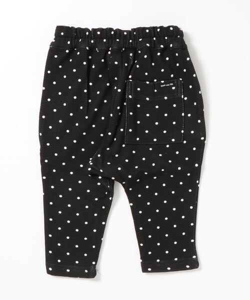 quoti use fith（クゥオティ　ユース　フィス）の「ベビーウェーブ ドットロングパンツ（スウェットパンツ・キッズ・ベージュ/ブラック/カーキ・100/110/90/120/130/80）」の4枚目の写真