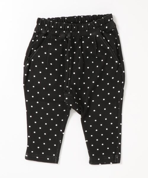quoti use fith（クゥオティ　ユース　フィス）の「ベビーウェーブ ドットロングパンツ（スウェットパンツ・キッズ・ベージュ/ブラック/カーキ・100/110/90/120/130/80）」の5枚目の写真