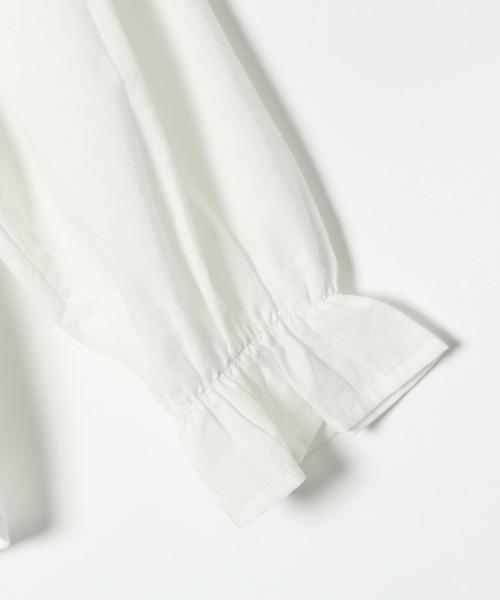 GLOBAL WORK（グローバルワーク）の「【キッズ】フリルネックレースブラウス/926578（シャツ/ブラウス・キッズ・ホワイト/ブラック・120cm/100cm/140cm/130cm/150cm/110cm/160cm）」の15枚目の写真