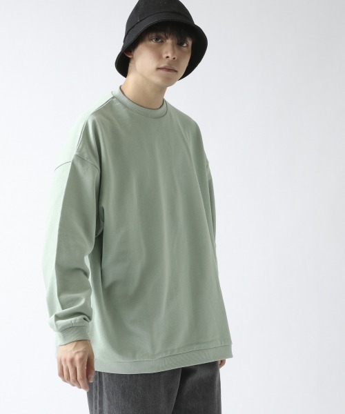 RAGEBLUE(レイジブルー)の「<撥水加工>アクアプロテック裏毛スウェットクルー/930914(スウェット・メンズ・グリーン/パープル/オフホワイト/その他19・MEDIUM/LARGE)」の3枚目の写真
