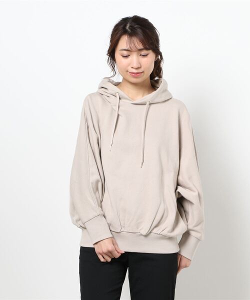 Te chichi（テチチ）の「ドルマンパーカー（パーカー・レディース・オリーブ/ベージュ/オフホワイト・ﾌﾘ-）」の3枚目の写真