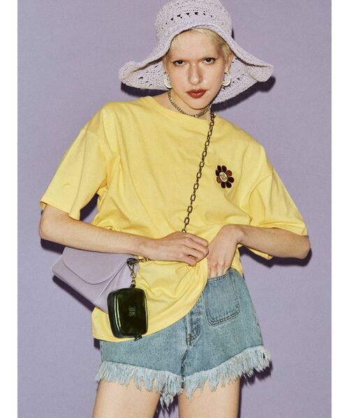 ROXY（ロキシー）の「ROXY BIG Tシャツ（Tシャツ/カットソー・レディース・イエロー/オフホワイト/ブラック・FREE）」の8枚目の写真