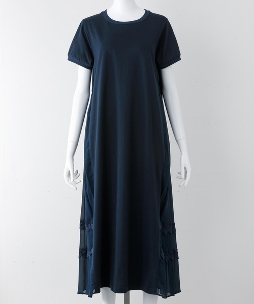 MILKFED.（ミルクフェド）の「SIDE PLEATED DRESS（ワンピース・レディース・ベージュ/ネイビー・ONE SIZE）」の16枚目の写真