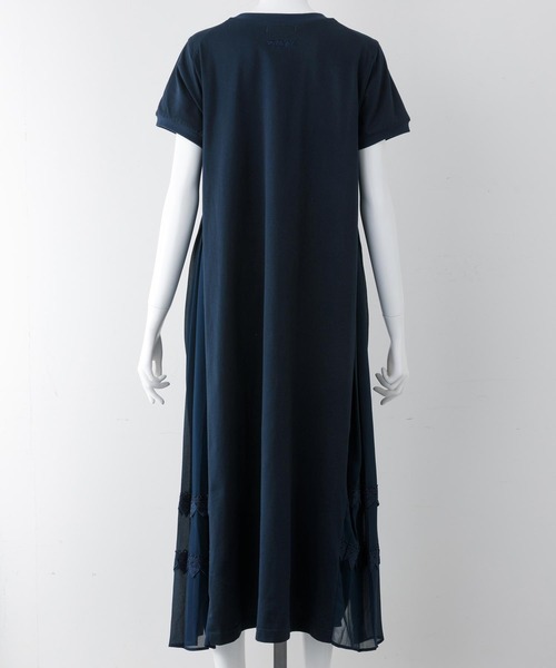 MILKFED.（ミルクフェド）の「SIDE PLEATED DRESS（ワンピース・レディース・ベージュ/ネイビー・ONE SIZE）」の14枚目の写真