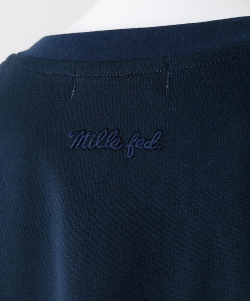 MILKFED.（ミルクフェド）の「SIDE PLEATED DRESS（ワンピース・レディース・ベージュ/ネイビー・ONE SIZE）」の15枚目の写真