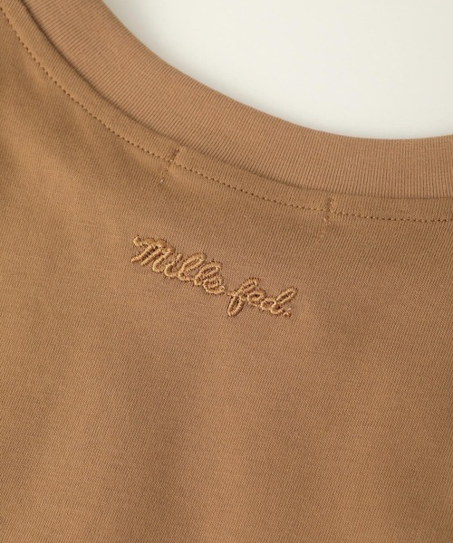 MILKFED.（ミルクフェド）の「SIDE PLEATED DRESS（ワンピース・レディース・ベージュ/ネイビー・ONE SIZE）」の10枚目の写真