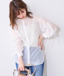 natural couture | 【WEB限定】ダブルリボン2WAYシアーブラウス(シャツ/ブラウス)