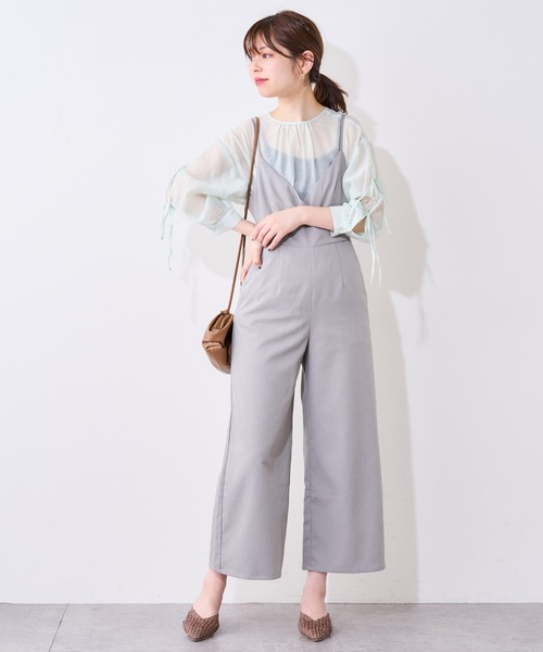 natural couture（ナチュラルクチュール）の「【WEB限定】ダブルリボン2WAYシアーブラウス（シャツ/ブラウス・レディース・ブラック/オフホワイト/ミント/ピンクベージュ・FREE）」の21枚目の写真