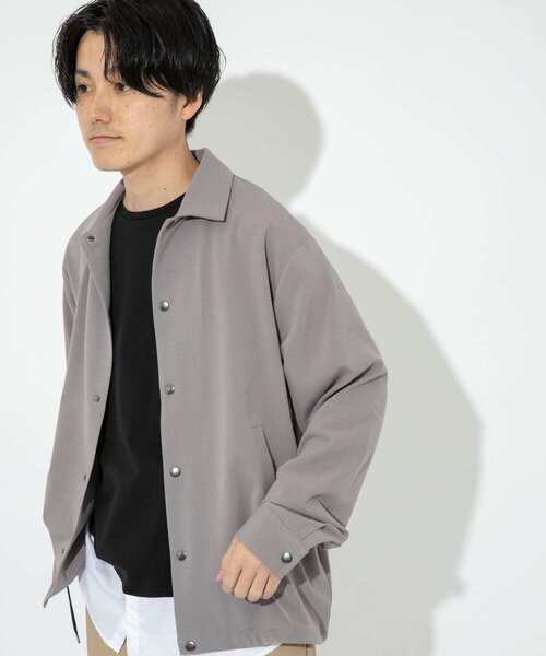 ITEMS URBANRESEARCH（アイテムズ アーバンリサーチ）の「TRコーチジャケット（ブルゾン・メンズ・オフホワイト/グレー/ブラック/グリーン・LARGE/MEDIUM）」の3枚目の写真