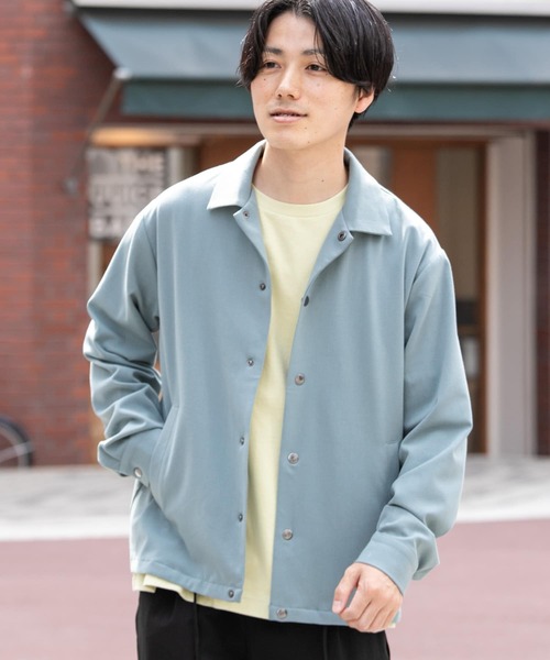 ITEMS URBANRESEARCH（アイテムズ アーバンリサーチ）の「TRコーチジャケット（ブルゾン・メンズ・オフホワイト/グレー/ブラック/グリーン・LARGE/MEDIUM）」の4枚目の写真