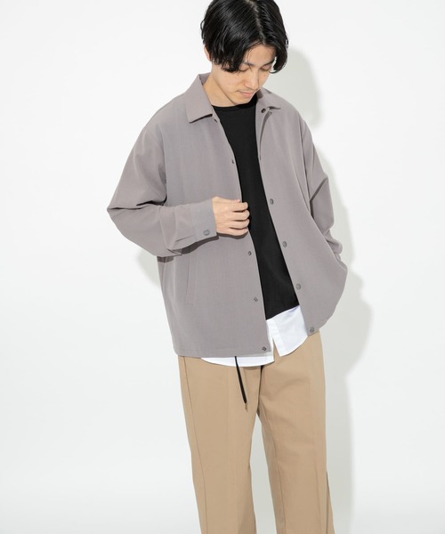 ITEMS URBANRESEARCH（アイテムズ アーバンリサーチ）の「TRコーチジャケット（ブルゾン・メンズ・オフホワイト/グレー/ブラック/グリーン・LARGE/MEDIUM）」の6枚目の写真