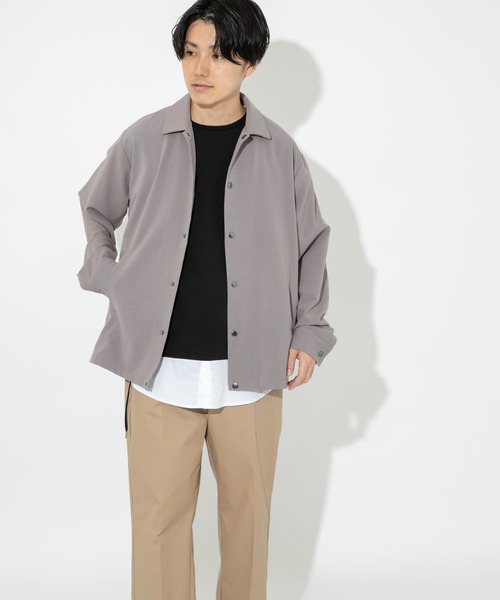 ITEMS URBANRESEARCH（アイテムズ アーバンリサーチ）の「TRコーチジャケット（ブルゾン・メンズ・オフホワイト/グレー/ブラック/グリーン・LARGE/MEDIUM）」の7枚目の写真