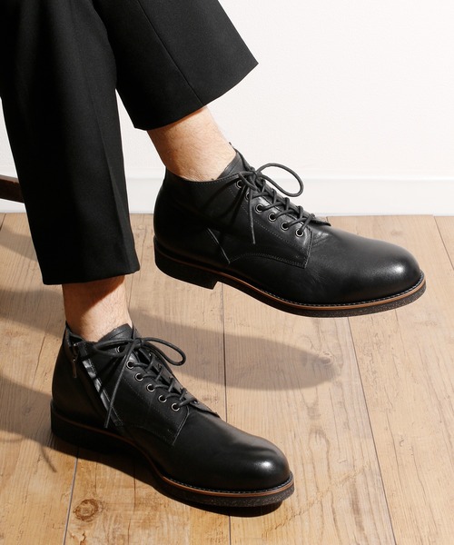 PADRONE パドローネ / CHUKKA BOOTS with SIDE ZIP (WATER PROOF 