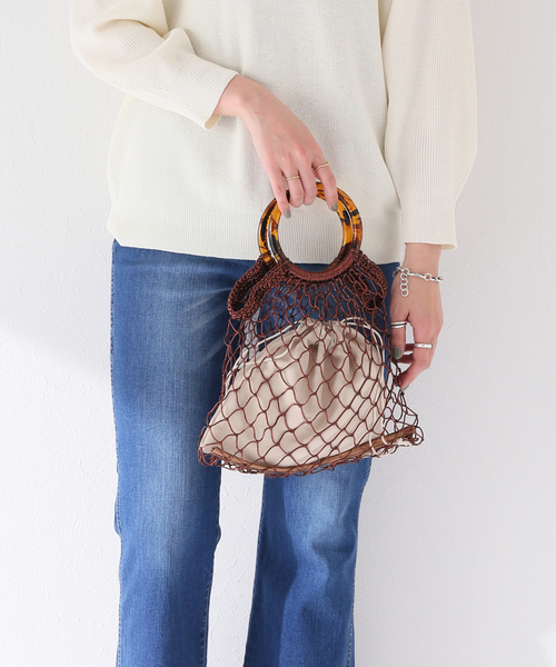 Simplicite（サンプリシテ）の「アクリルハンドルメタリックコードBAG◆（ショルダーバッグ・レディース・ホワイト/パープル/ブラウン/シルバー・FREE）」の19枚目の写真