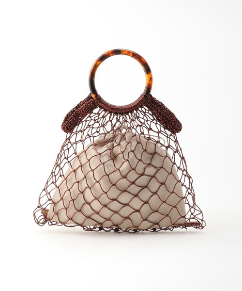 Simplicite（サンプリシテ）の「アクリルハンドルメタリックコードBAG◆（ショルダーバッグ・レディース・ホワイト/パープル/ブラウン/シルバー・FREE）」の5枚目の写真