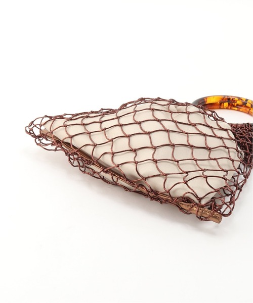 Simplicite（サンプリシテ）の「アクリルハンドルメタリックコードBAG◆（ショルダーバッグ・レディース・ホワイト/パープル/ブラウン/シルバー・FREE）」の9枚目の写真