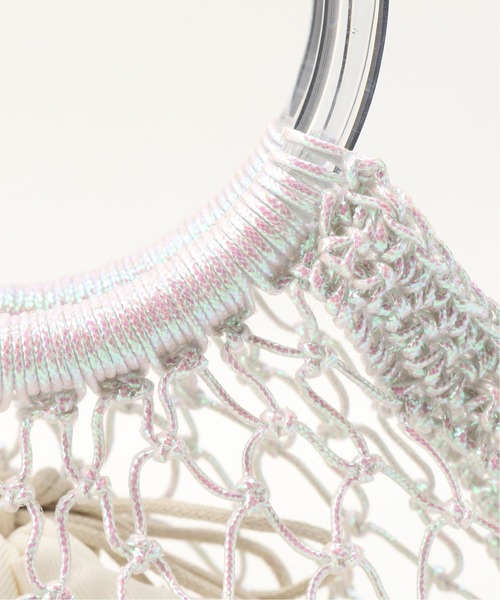 Simplicite（サンプリシテ）の「アクリルハンドルメタリックコードBAG◆（ショルダーバッグ・レディース・ホワイト/パープル/ブラウン/シルバー・FREE）」の8枚目の写真