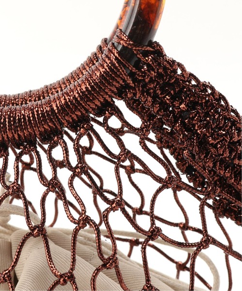 Simplicite（サンプリシテ）の「アクリルハンドルメタリックコードBAG◆（ショルダーバッグ・レディース・ホワイト/パープル/ブラウン/シルバー・FREE）」の6枚目の写真