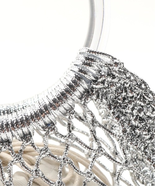 Simplicite（サンプリシテ）の「アクリルハンドルメタリックコードBAG◆（ショルダーバッグ・レディース・ホワイト/パープル/ブラウン/シルバー・FREE）」の10枚目の写真