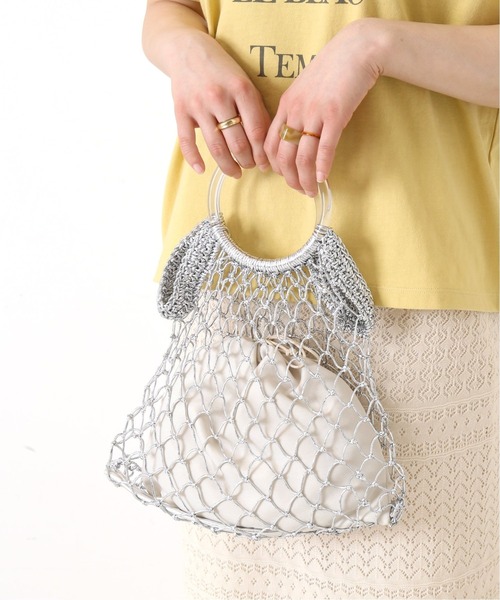 Simplicite（サンプリシテ）の「アクリルハンドルメタリックコードBAG◆（ショルダーバッグ・レディース・ホワイト/パープル/ブラウン/シルバー・FREE）」の20枚目の写真