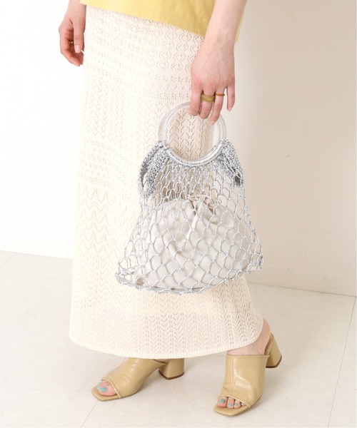 Simplicite（サンプリシテ）の「アクリルハンドルメタリックコードBAG◆（ショルダーバッグ・レディース・ホワイト/パープル/ブラウン/シルバー・FREE）」の21枚目の写真