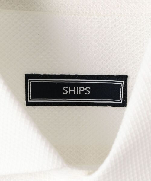 SHIPS(シップス)の「SHIPS:【抗菌+防臭】カラミ イタリアン ワイドカラー 無地 シャツ(シャツ/ブラウス・メンズ・ホワイト/ネイビー・40/38/39/41/42/37)」の9枚目の写真