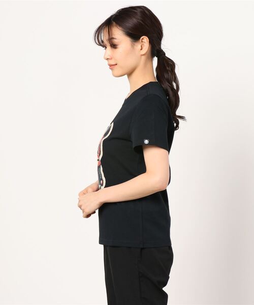 tシャツ HIPANDA ハイパンダ レディース ゴッホカラー スパンコールロゴ 半袖Tシャツ レディース HIPANDA ハイパンダ レディース ゴッホカラー スパンコールロゴ