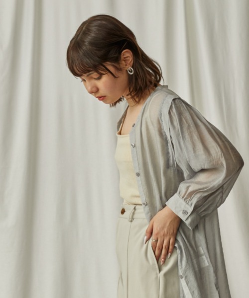 Amourire（アムリール）の「２ＷＡＹタンク（タンクトップ・レディース・アイボリー/イエロー/グリーン/ベージュ/ピンク・M）」の17枚目の写真