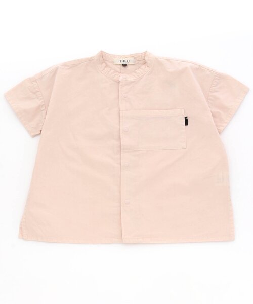 F.O.U（エフオーユー）の「オーバーサイズボックスシャツ（シャツ/ブラウス・キッズ・ブラック/ピンク/ブルー・130/150/160/140/100/120/110）」の3枚目の写真