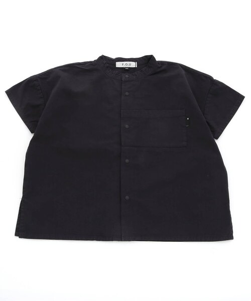 F.O.U（エフオーユー）の「オーバーサイズボックスシャツ（シャツ/ブラウス・キッズ・ブラック/ピンク/ブルー・130/150/160/140/100/120/110）」の4枚目の写真