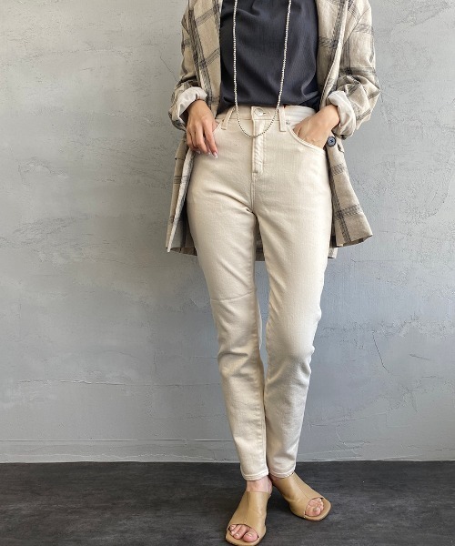 [RED CARD/レッドカード] Anniversary ハイウエストホワイトデニム