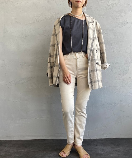 [RED CARD/レッドカード] Anniversary ハイウエストホワイトデニム