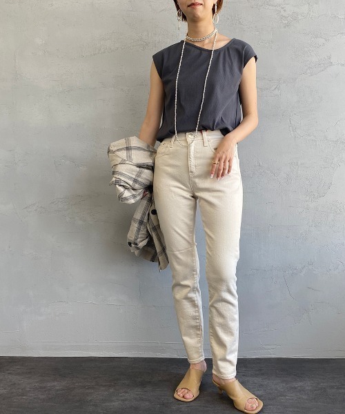 [RED CARD/レッドカード] Anniversary ハイウエストホワイトデニム