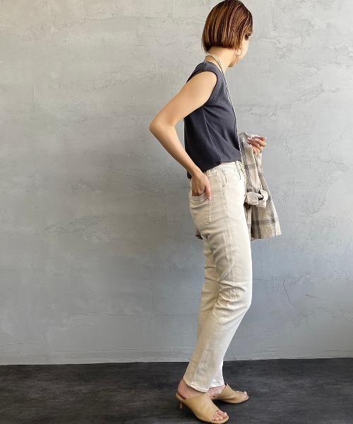 [RED CARD/レッドカード] Anniversary ハイウエストホワイトデニム