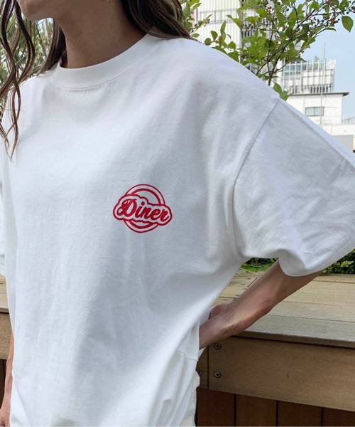 RASVOA(ラスボア)の「DINERプリントTシャツ(Tシャツ/カットソー・レディース・レッド/ブルー・FREE)」の19枚目の写真