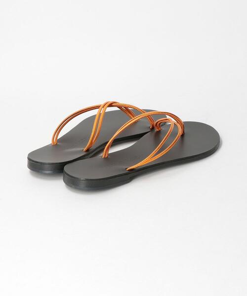 NICOLAS LAINAS（ニコラスライナス）の「＜NICOLAS LAINAS＞コードクロスサンダル ◆（サンダル・レディース・ゴールド/オレンジ・38/36/37）」の5枚目の写真