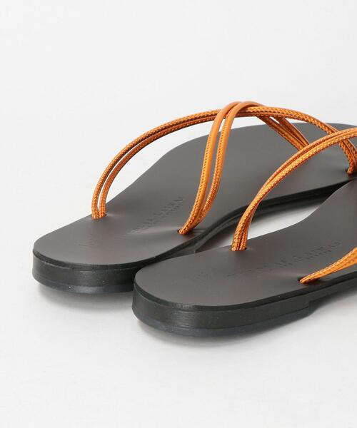 NICOLAS LAINAS（ニコラスライナス）の「＜NICOLAS LAINAS＞コードクロスサンダル ◆（サンダル・レディース・ゴールド/オレンジ・38/36/37）」の7枚目の写真