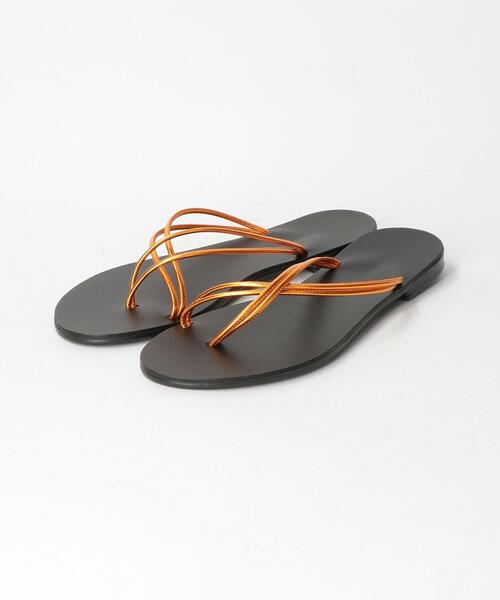 NICOLAS LAINAS（ニコラスライナス）の「＜NICOLAS LAINAS＞コードクロスサンダル ◆（サンダル・レディース・ゴールド/オレンジ・38/36/37）」の8枚目の写真