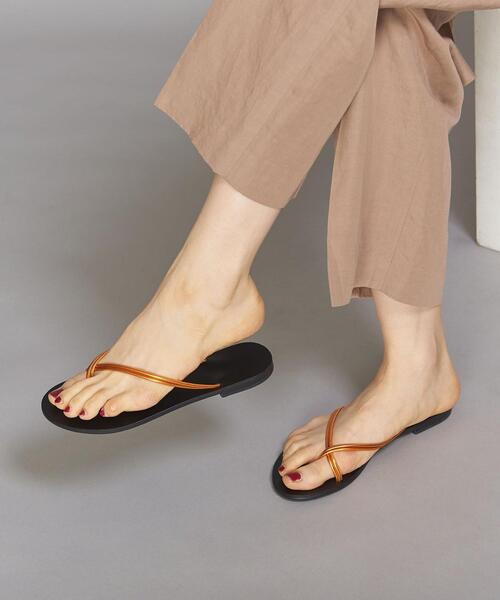 NICOLAS LAINAS（ニコラスライナス）の「＜NICOLAS LAINAS＞コードクロスサンダル ◆（サンダル・レディース・ゴールド/オレンジ・38/36/37）」の9枚目の写真