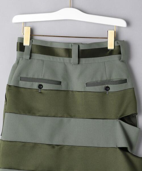 Sacai（サカイ）の「＜sacai（サカイ）＞カットアウト スカート OLIVE ■■■（スカート・レディース・オリーブ・0/1）」の4枚目の写真