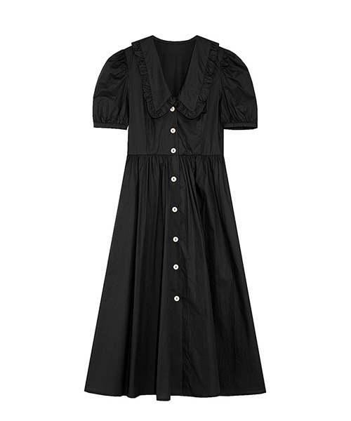 Fano Studios（ファノ ストゥディオズ）の「【Fano Studios】Front button puff sleeve dress FX21L206（ワンピース・レディース・ブラック/イエロー・M/S/L）」の16枚目の写真