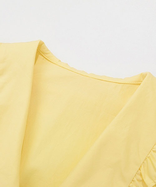 Fano Studios（ファノ ストゥディオズ）の「【Fano Studios】Front button puff sleeve dress FX21L206（ワンピース・レディース・ブラック/イエロー・M/S/L）」の19枚目の写真