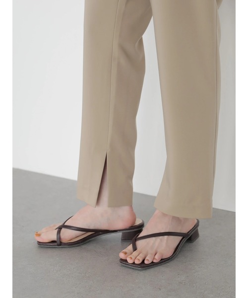 AMERICAN HOLIC（アメリカンホリック）の「接触冷感サイドスリットとろみテーパードパンツ（その他パンツ・レディース・ブラック/イエロー/グレイッシュベージュ・S/M/L）」の9枚目の写真