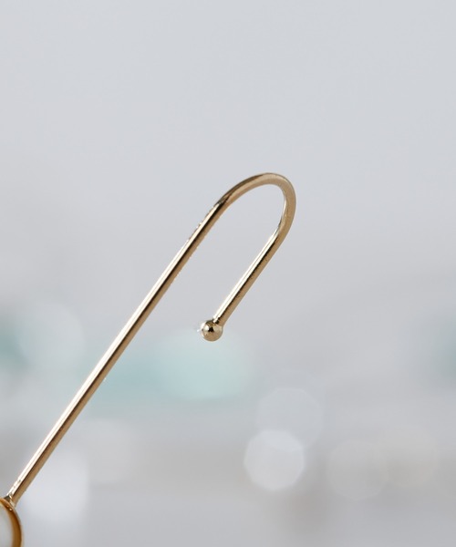ear PAPILLONNER（イアパピヨネ）の「(WEB限定カラー有り)イヤーラップピアス（ピアス（片耳用）・レディース・ゴールド系その他/ホワイト×シルバー/ホワイト×ゴールド/ゴールド系その他2・ONE SIZE）」の12枚目の写真