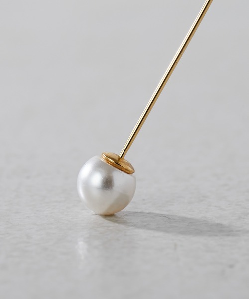 ear PAPILLONNER（イアパピヨネ）の「(WEB限定カラー有り)イヤーラップピアス（ピアス（片耳用）・レディース・ゴールド系その他/ホワイト×シルバー/ホワイト×ゴールド/ゴールド系その他2・ONE SIZE）」の11枚目の写真