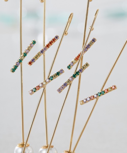 ear PAPILLONNER（イアパピヨネ）の「(WEB限定カラー有り)イヤーラップピアス（ピアス（片耳用）・レディース・ゴールド系その他/ホワイト×シルバー/ホワイト×ゴールド/ゴールド系その他2・ONE SIZE）」の19枚目の写真